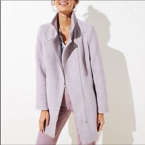 Loft Purple Herringbone Jacket